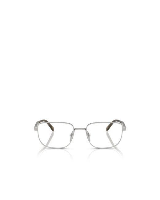 Prada Natural Eyewear Rectangular Frame Glasses for men