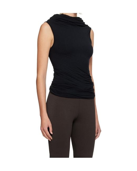 Rick Owens Black Concordians Lola Pleated Design Top