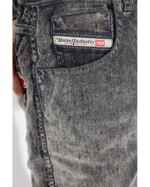 DIESEL Gray Slandy High Waist Skinny Jeans