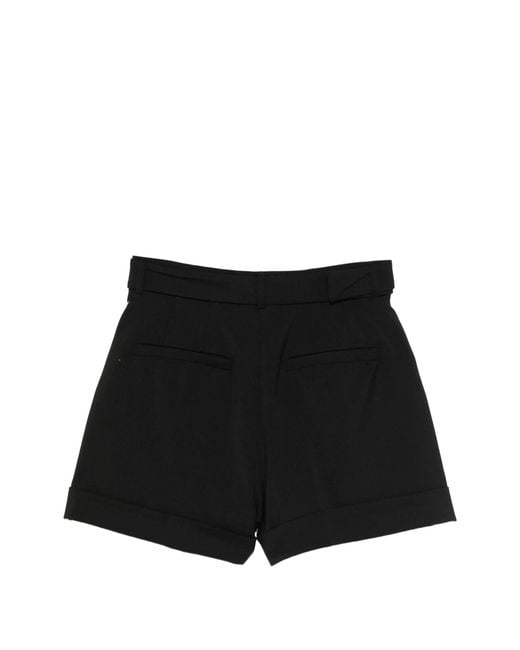 Sportmax Black Belted Shorts