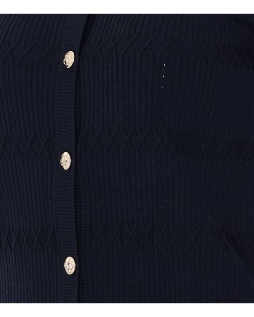 Liu Jo Blue Flounces Cardigan