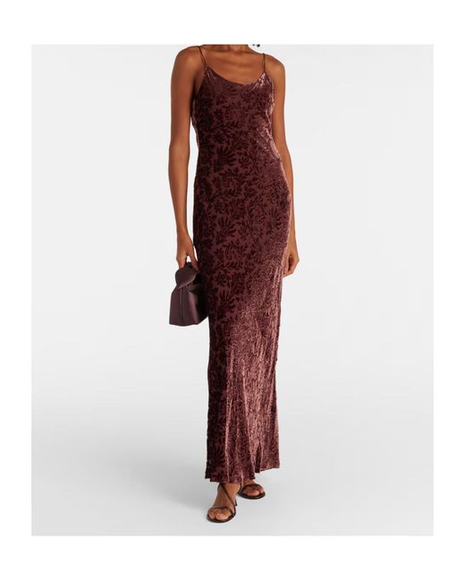 Veronica Beard Red Jolynn Jacquard Maxi Dress