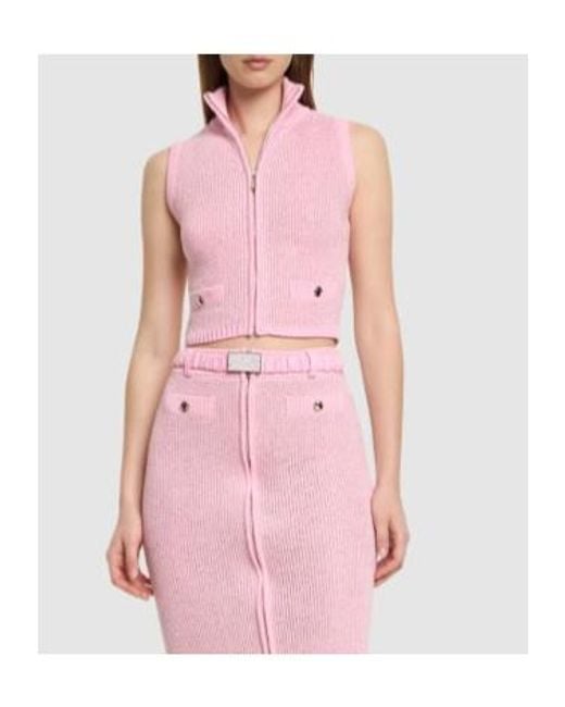 Alessandra Rich Pink Knit Vest