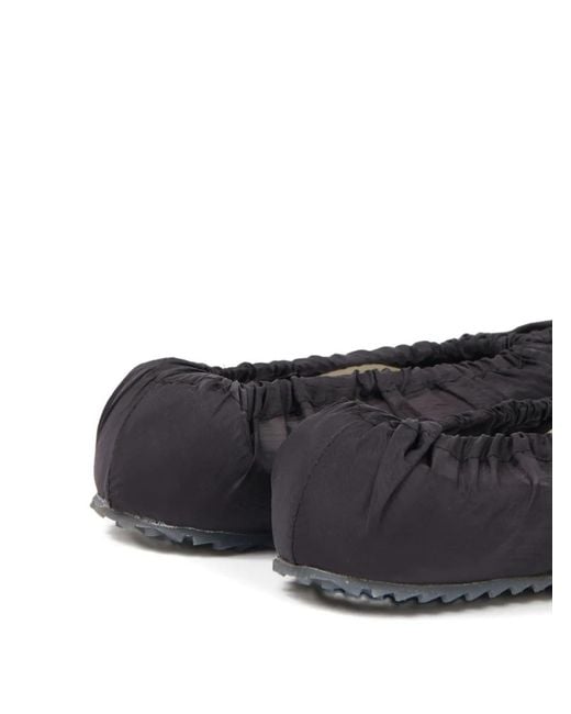 Maison Margiela Blue Gathered Ballet Flats