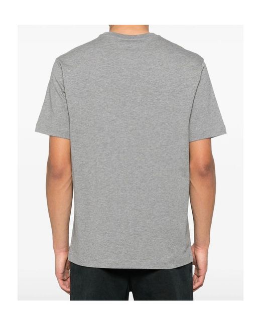 Emporio Armani Gray Graphic-Print T-Shirt for men