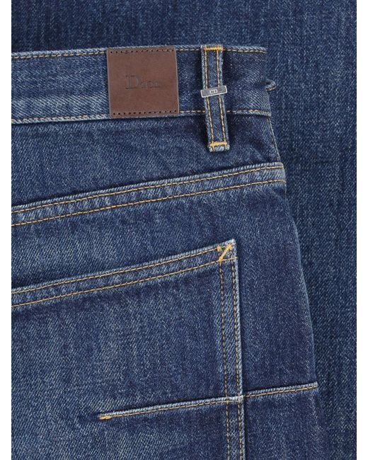 Dior Blue Homme Straight-Leg Jeans for men