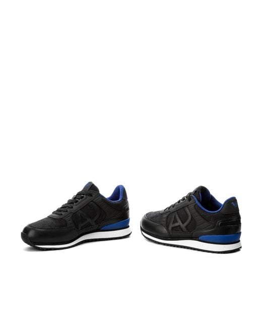 Armani Jeans Blue Laced Sneakers for men