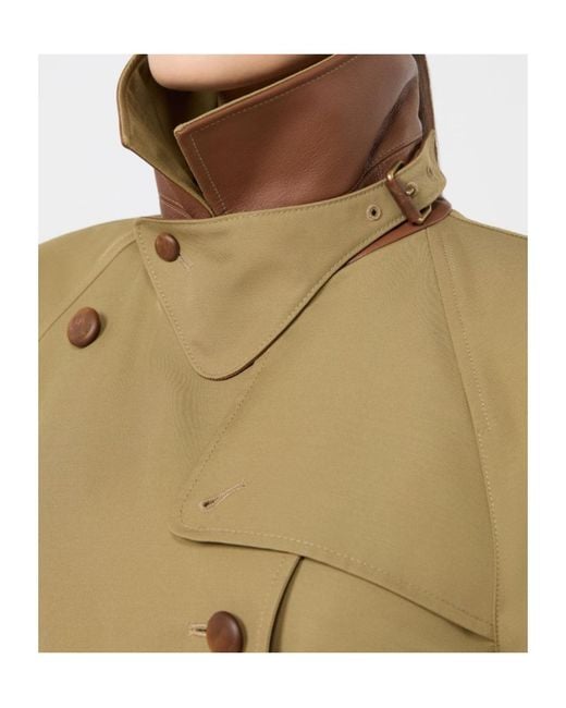 Max Mara Natural Long-Sleeved Trench Coat
