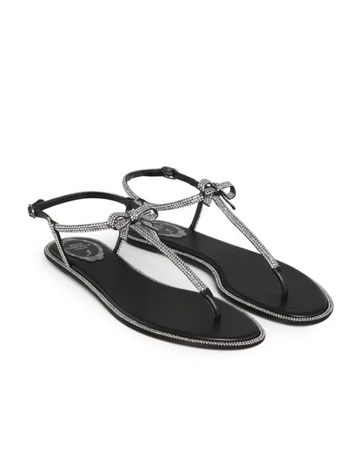 Rene Caovilla Multicolor René Caovilla Diana Embellished Open Toe Sandals