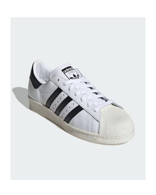 Adidas White Originals Superstar 82 Low-Top Sneakers for men