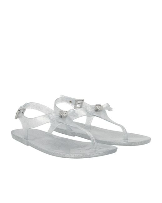 MICHAEL Michael Kors White Logo-Detail Sandals