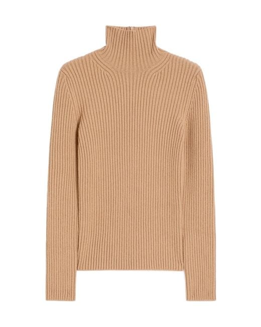 Max Mara Natural Aral High-Neck Jumper