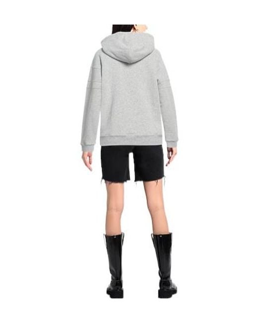 Saint Laurent Gray Hooded Track Jackets