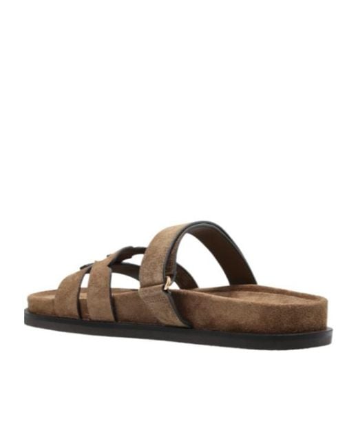 Tory Burch Brown Ines Sport Sandals