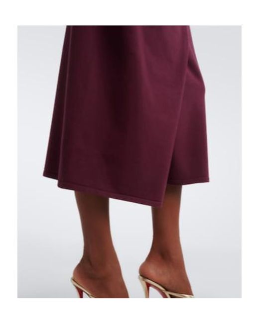 Jonathan Simkhai Purple Genne Gathered Midi Dress