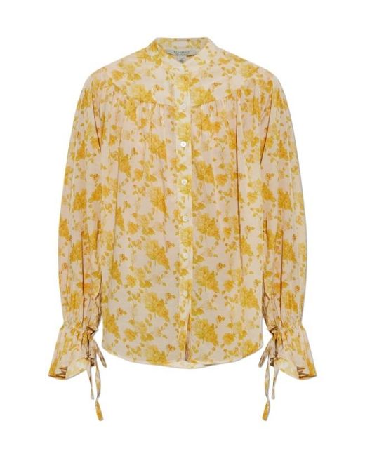 AllSaints Metallic Long-Sleeved Shirt