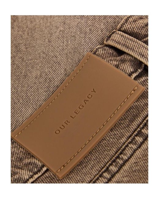 Our Legacy Brown Bootcut Jeans for men