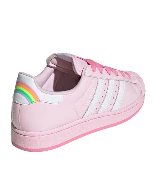 Adidas Originals Pink X Care Bears Superstar Ii Lace-Up Sneakers