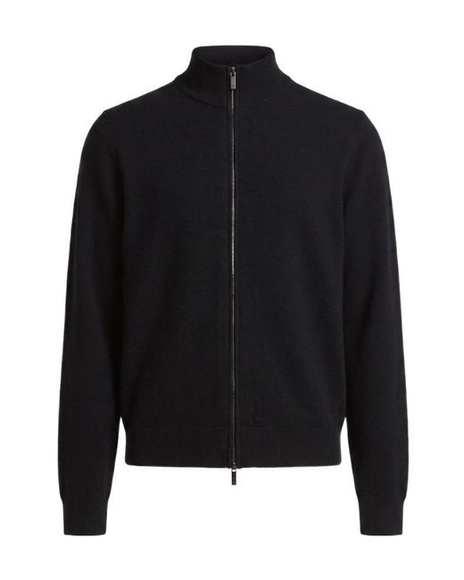 Peserico Black Casual Zip-Up Jacket for men