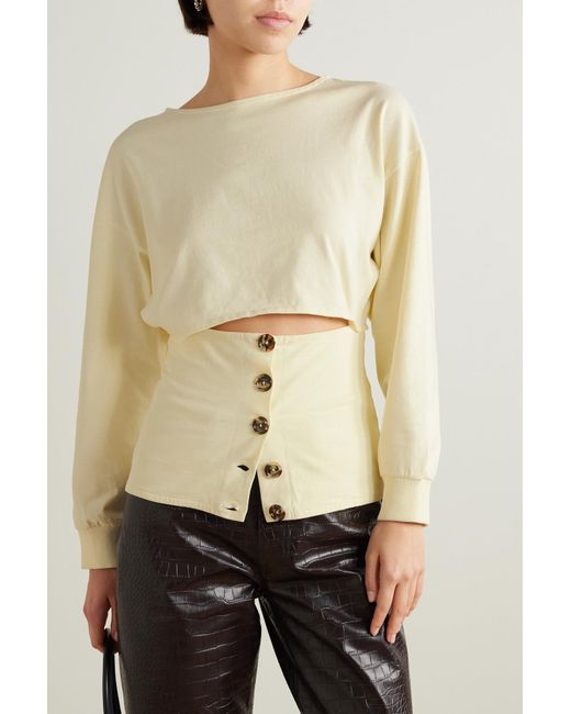 A.W.A.K.E. MODE Natural Casual Plain Jersey Sweatshirt