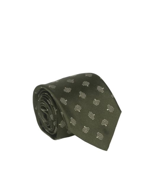 Mulberry Green All Over Tree Pointed Tie for men