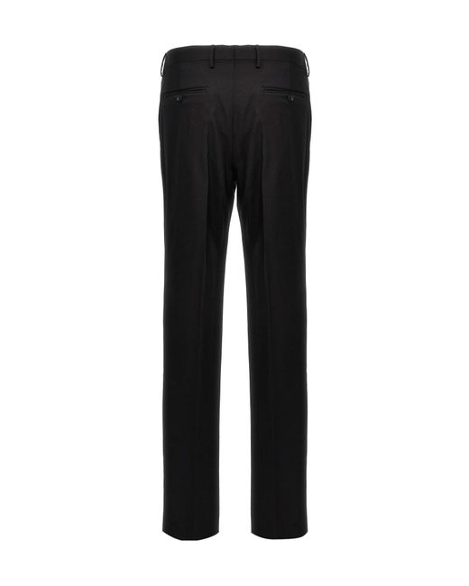 Tagliatore Black Double-Breasted Two-Piece Suit Set for men
