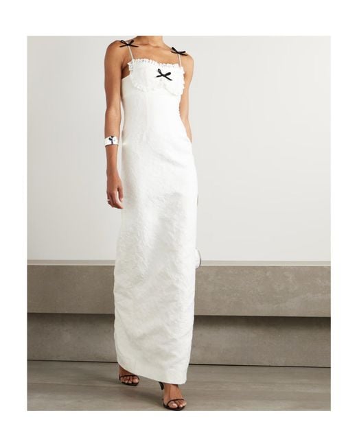 ShuShu/Tong White Lace Detail Dress