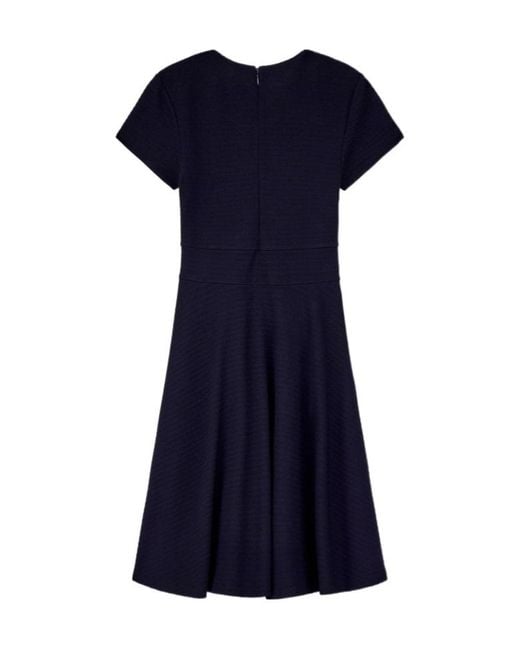 Emporio Armani Blue Short-Sleeve Mini Dress