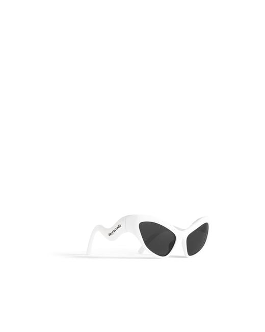 Balenciaga White Eyewear Hamptons Cat-Eye Sunglasses