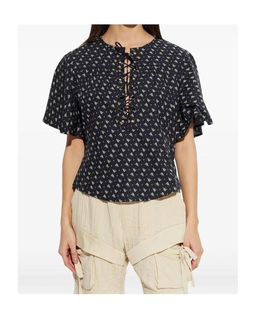 Isabel Marant Black Isabel Marant Étoile Dianga Top
