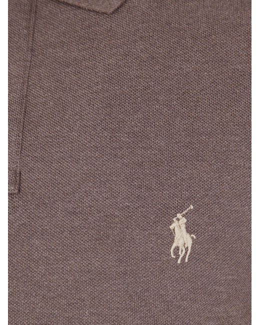 Polo Ralph Lauren Brown Long-Sleeve Polo Shirt for men