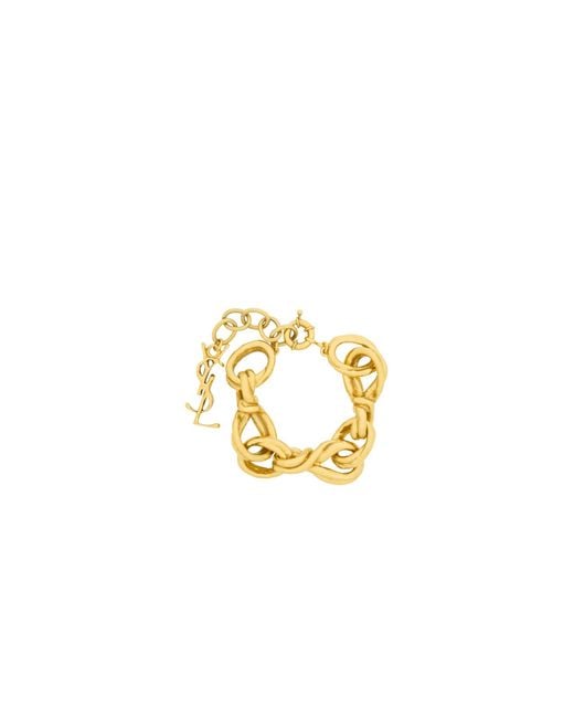 Saint Laurent Metallic Chain Bracelet