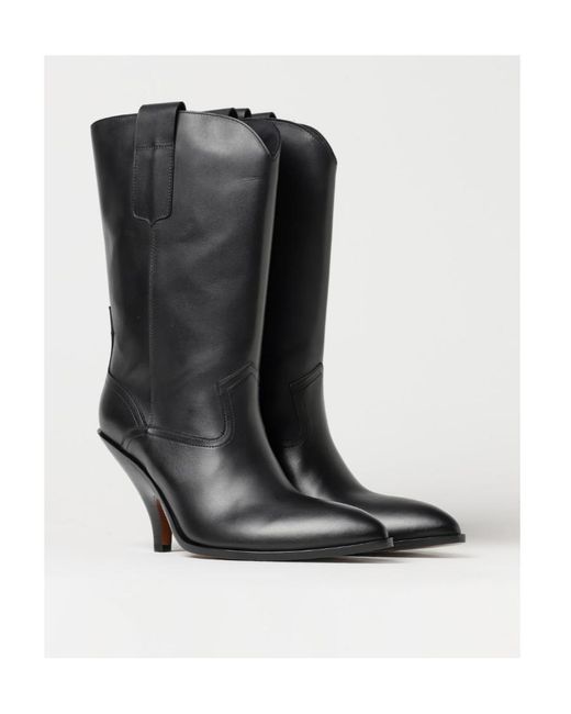 Bally Black Pointed Short Boots