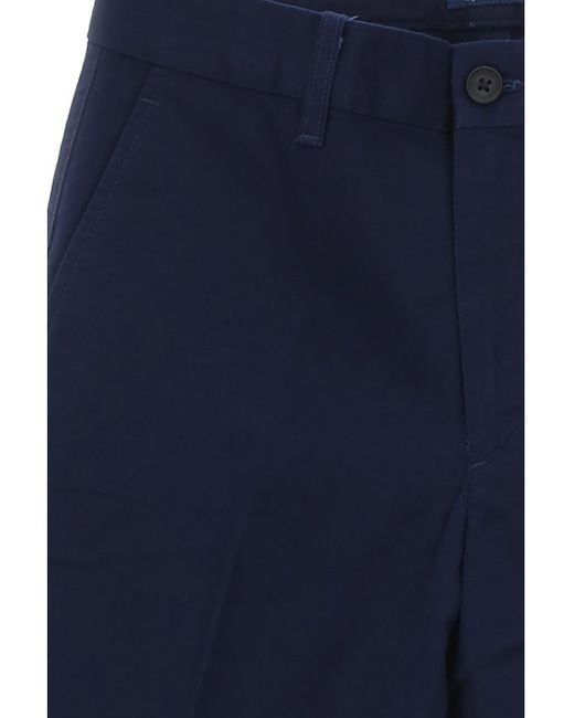 Polo Ralph Lauren Blue Cropped Slim Fit Twill Chino Trousers