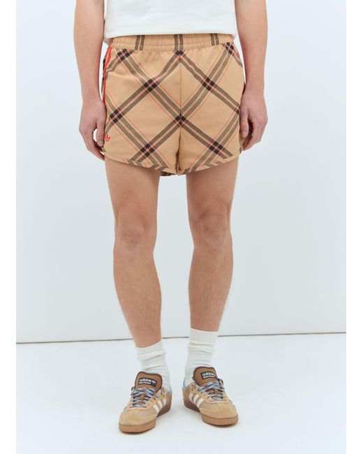 Adidas by Wales Bonner Natural Adidas Originals X Wales Bonner Checked Shorts for men
