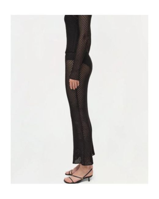 Jonathan Simkhai Black Demitri Crochet Midi Skirt