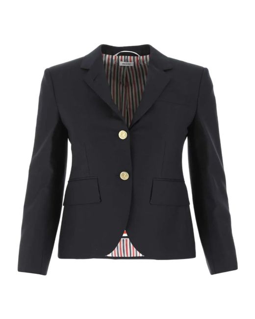 Thom Browne Blue Single-Breasted Tailored Blazer