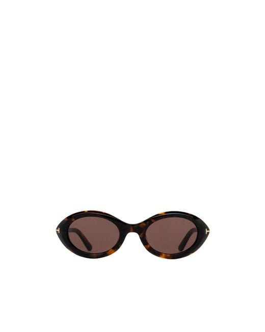 Tom Ford White Eyewear Carmen Oval-Frame Sunglasses