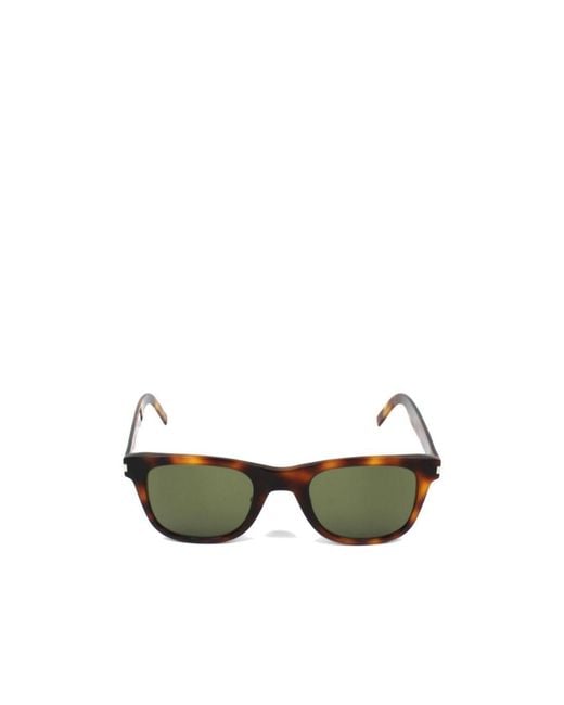 Saint Laurent Green Square Sunglasses for men