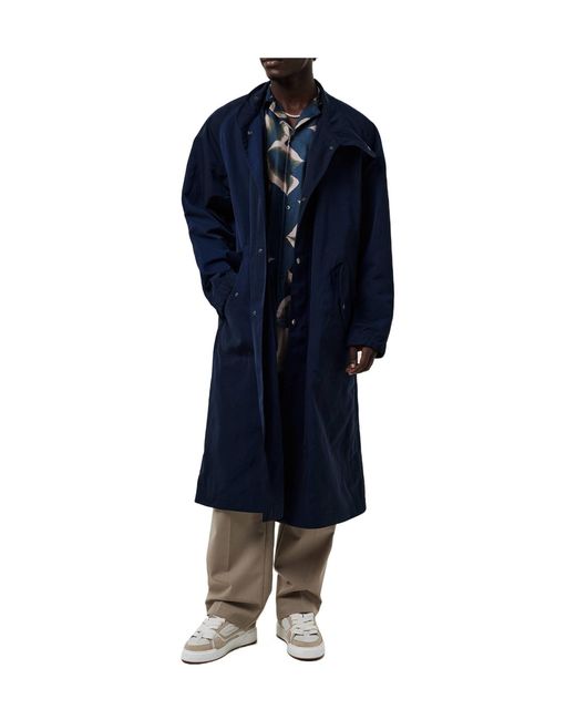 Dries Van Noten Blue Rannon Coat for men