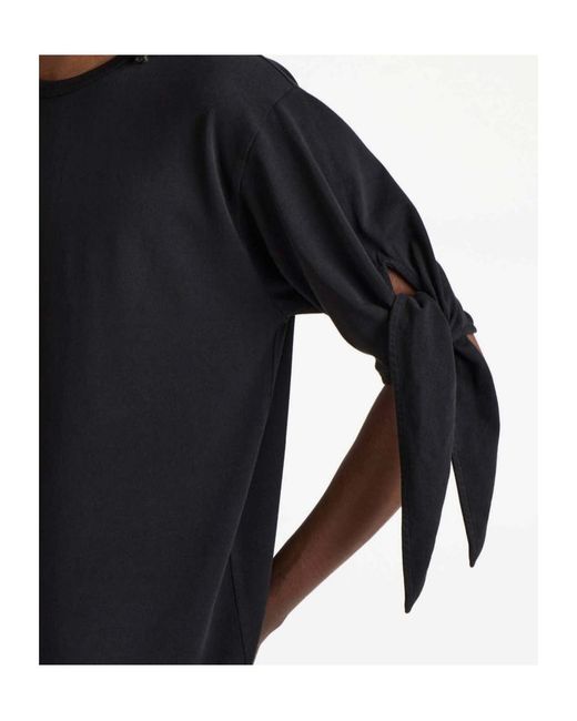 J.W. Anderson Black Knotted Sleeve T-Shirt for men
