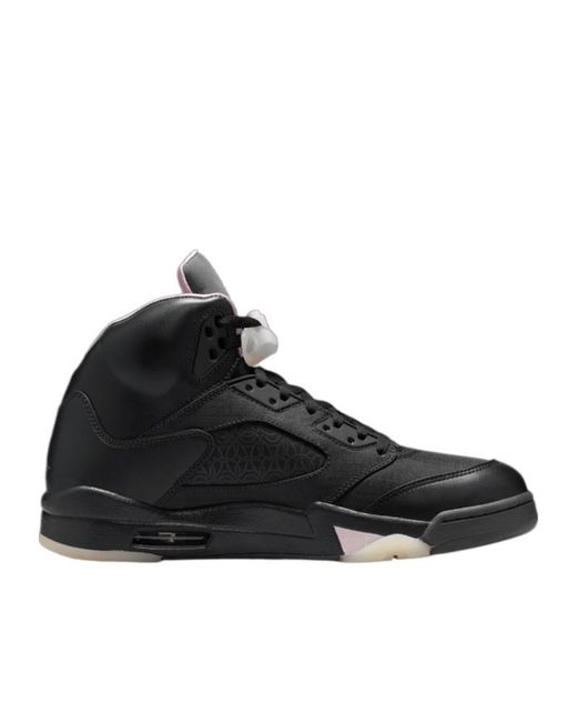 Nike Black X Paris Saint German Air Jordan 5 Retro Lace-Up Sneakers for men