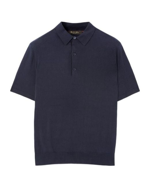 Loro Piana Blue Ice Wish Polo Shirt for men