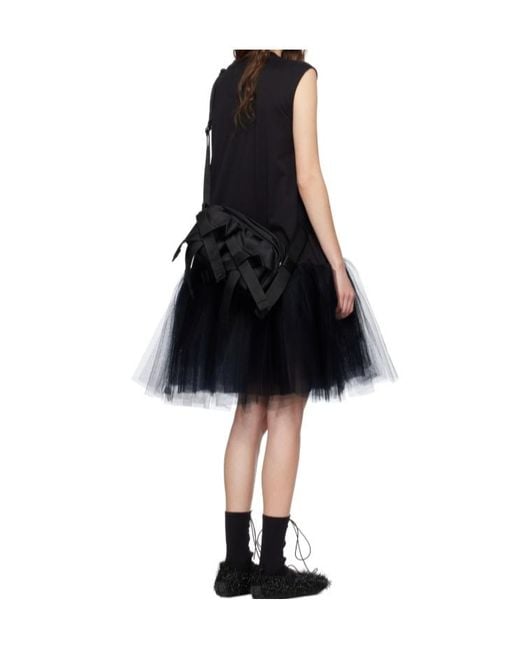 Simone Rocha Black Cotton Jersey Dress