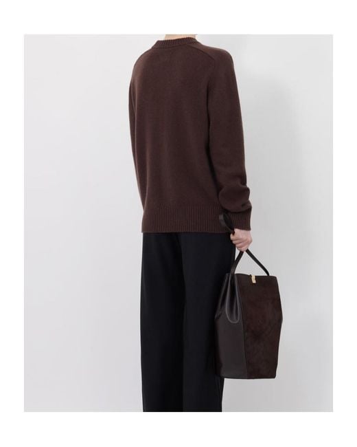 Loulou de Saison Brown Ribbed Crewneck Knitwear