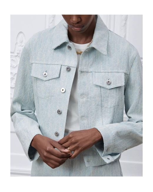 Dior Blue Cropped Jacket