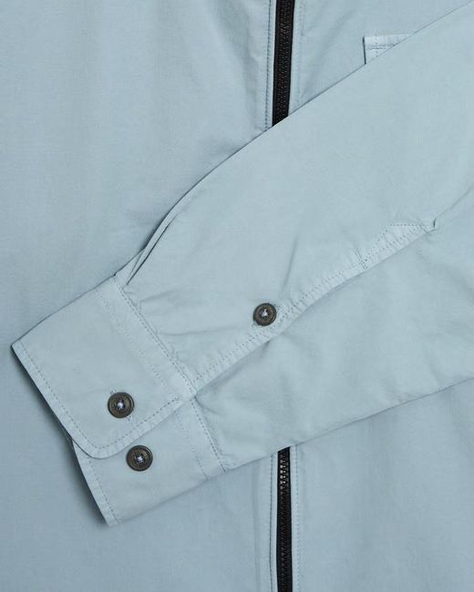 C P Company Blue Lente Zip Overshirt Shirt for men