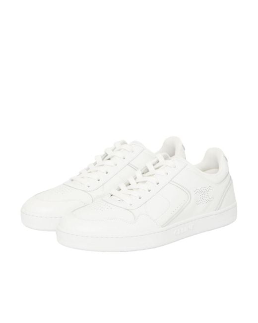 Céline White Ct-10 Trainer Low Lace-Up Sneaker