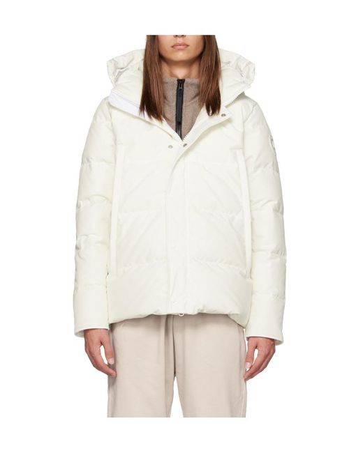 Canada Goose White Humanature Wyndham Down Jacket for men