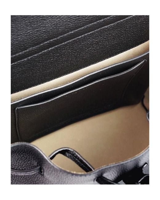 Tory Burch Black Flap Backpack